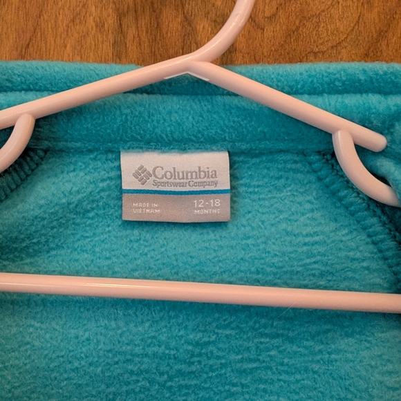 🩵 Columbia Toddler Teal Fleece Jacket - Picture 5 of 6